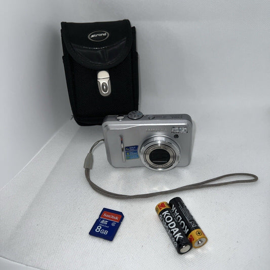 Samsung Digital Camera S1065 10.2MP Silver Tested + Batteries, 8GB SD & Case Samsung