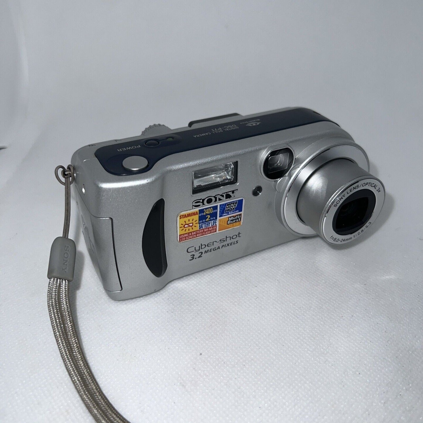 Vintage Sony Digital Camera Cyber-shot DSC-P71 3.2 MP Tested + Accessories Sony