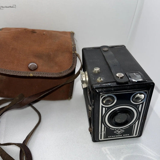 Agfa Synchro Box Vintage Box Camera With Case And Original Manuals Agfa