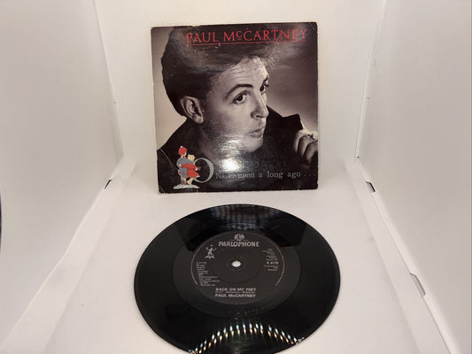 7" PAUL McCARTNEY : ONCE UPON A LONG AGO / BACK ON MY FEET  Vinyl Single 1987 Buy Used Retro